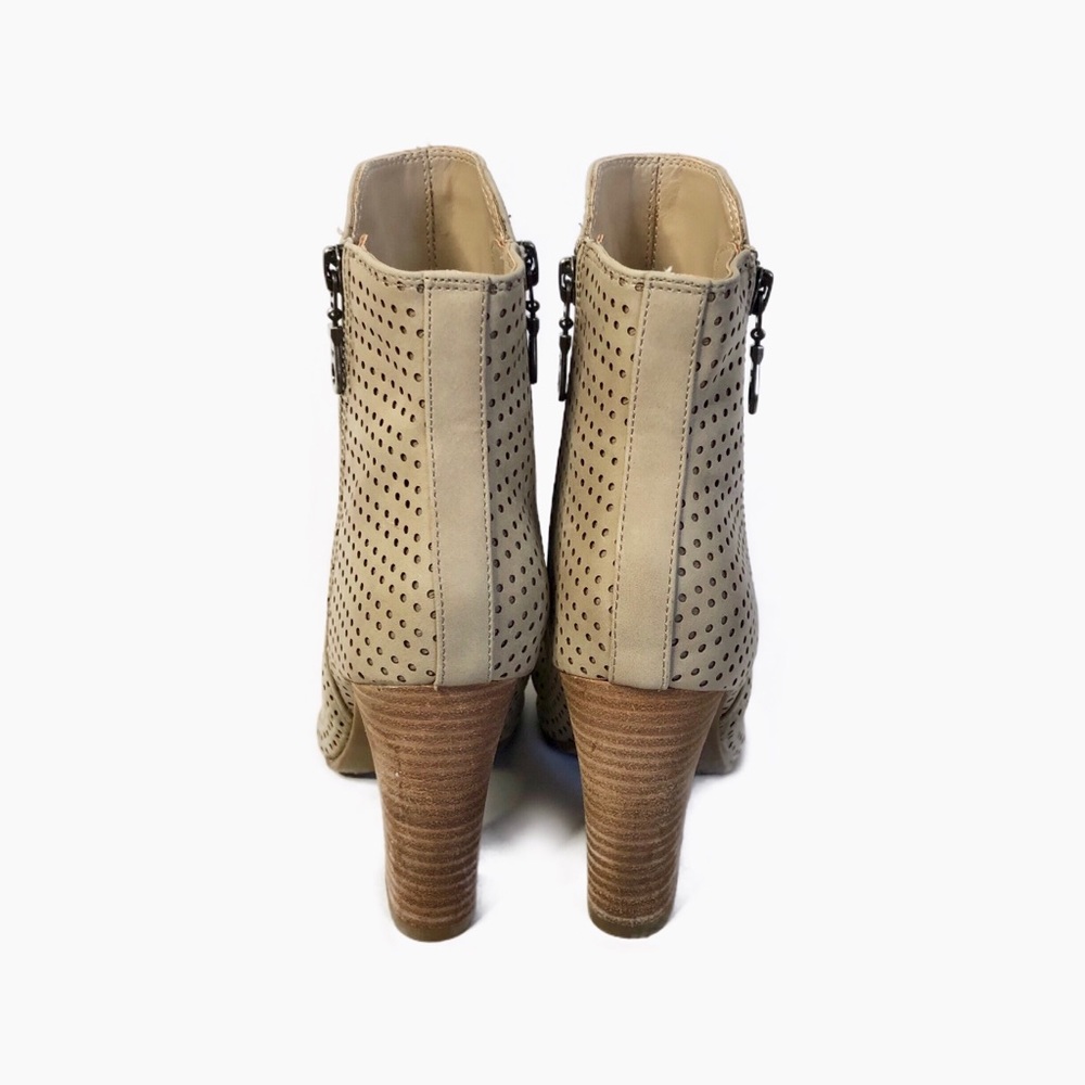 Report Taupe Open Toe Booties - image 4